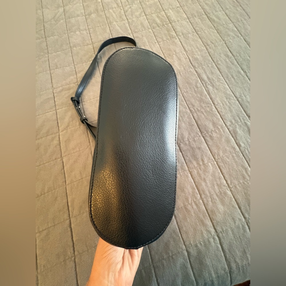 Kate Spade Sylvia Dome Pebbled Black Leather Crossbody Purse - Picture 9 of 14